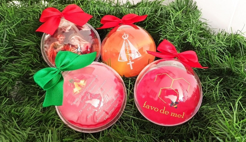 Imagem 2 de 2 de 4 Un. Bolas De Natal Acrílico - 7cm - Nascimento De Jesus