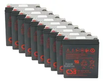 Comprar Kit 10x Bateria Csb Hr1221w 12v 5ah Para Nobreak Apc Sms Nhs