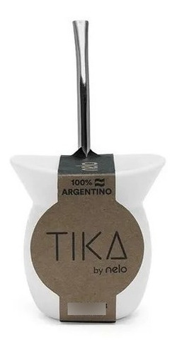 Imagen 2 de 2 de Mate Térmico Para Yerbamate Tika Con Bombilla Limpieza Fácil