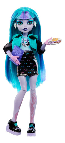 Monster High Twyla Muñeca Armario Y Accesorios Neon Frights