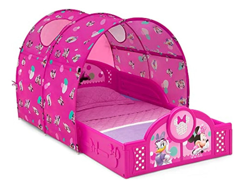Disney Minnie Mouse Plastic Sleep And Play Toddler Bed With 