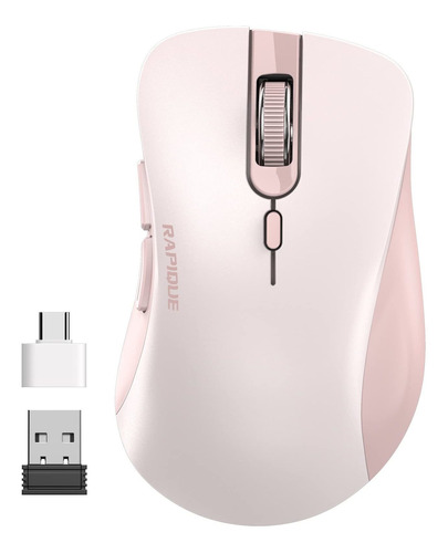 Rapique Wireless Mouse, 2.4g Silent Computer Mice With Usb R
