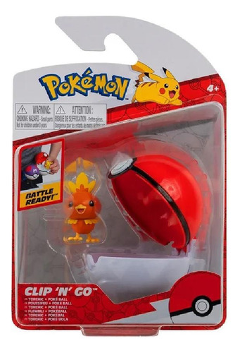 Pokemon Clip And Go Torchic + Poke Ball Sunny 2606
