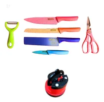 Comprar Jogo De Facas Churrasco Jogo De Facas Inox Afiador De Facas