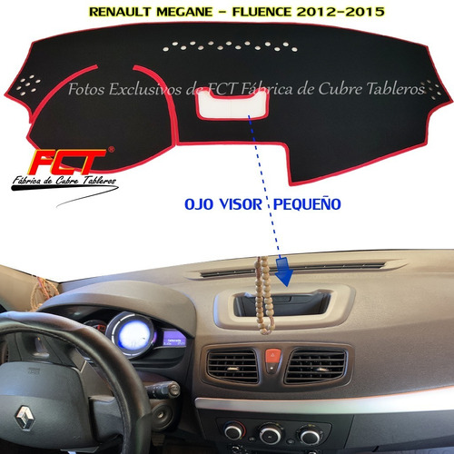 Cubre Tablero Renault Megane - Fluence 2012 2013 2014 2015 