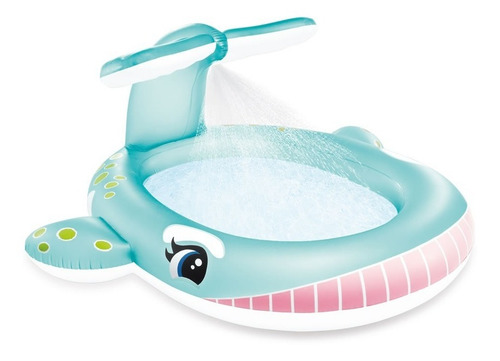 Combo Alberca Inflable De Ballena + Salvavidas