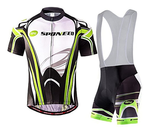 Conjunto De Ciclismo Con Babero Y Jersey Para Hombre De Spon