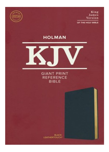 Biblia Kjv, Letra Gigante, Piel Color Negro - Ingles