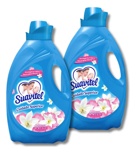2 Pack Suavitel Suavizante Ropa Adios Al Enjuague 3 Lt