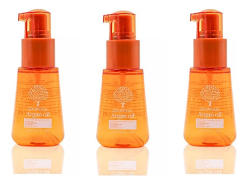 3 Pzs Silicona Argan Oil Protección Cabello Brillo 70ml