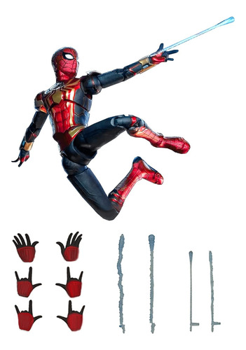 Ovonni Figura De Accin Coleccionable De Spiderman De 7 Pulga