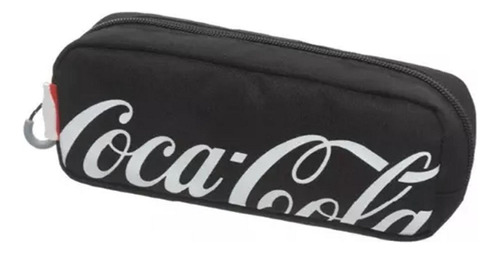 Necessaire Coca Cola Core Unissex Preto Com Logo Estampado