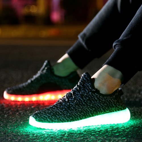 Neutral Usb Light Up Led Light Casual Fashion Sneakers