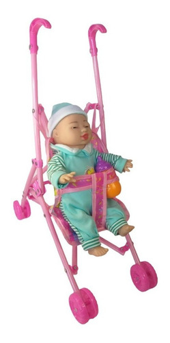 Imagem 3 de 5 de Mega Promoção ! Carrinho De Boneca Dobrável Menina Brinquedo