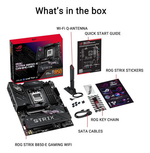 Mainboard Asus Rog Strix B850-e Gaming Wifi, Ddr5, Am5, Amd