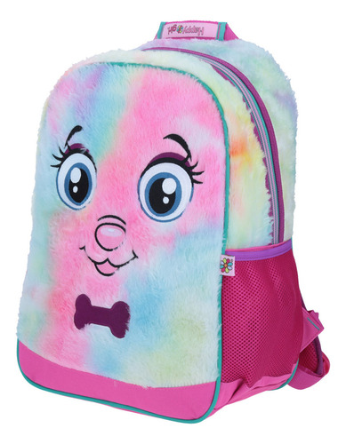 Mochila Grande Rosa Chenson Happy Girl Adha Porta Tablet De