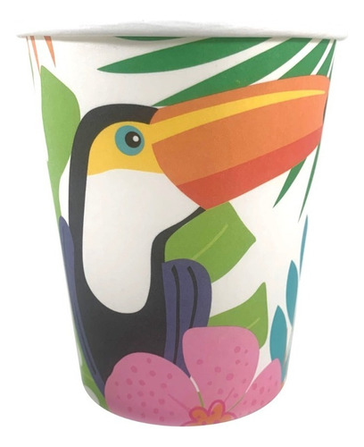 Vasos De Polipapel Descartables X 6 Unidades Varios Motivos Color Verano
