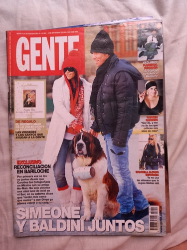 Revista Gente Septiembre 2008 Simeone Y Baldini 