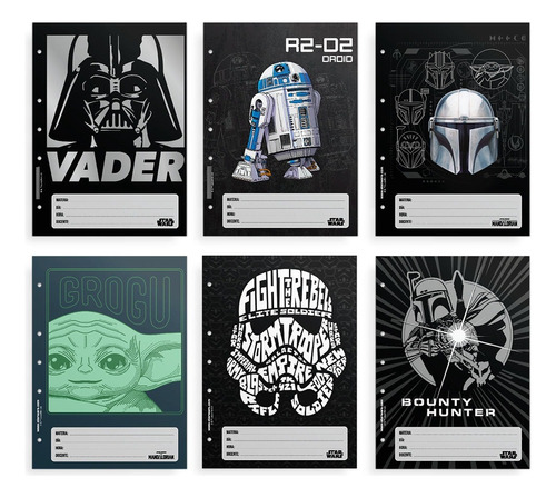 Set Separadores Materia A4 Star Wars X 6 Mooving 