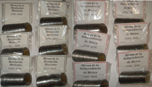 Monedas 5 Pesos Conmemorativas Centenario Y Bicentenario (Usado)
