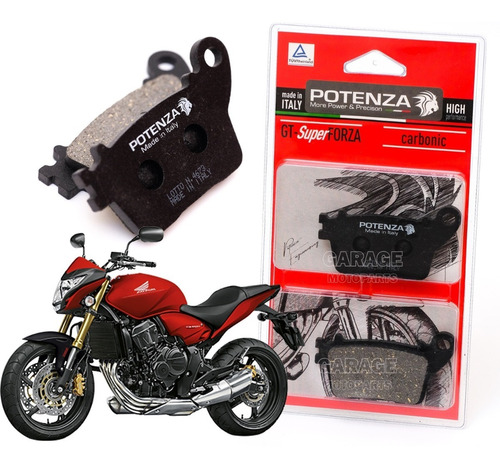 Pastilha Freio Tras Potenza Cb 600f Sem Abs 2008-2014 211