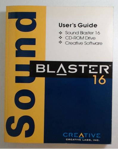 Creative Multimedia User's Guide - Sound Blaster 16 (ingles)