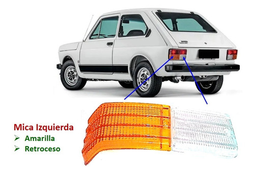 Mica Stop Izquierdo Fiat 147 - Precio X4 Juego De 2 Micas.