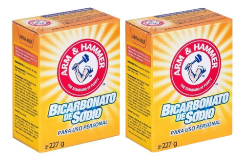 Set 2 Pzas Bicarbonato De Sodio Arm & Hammer Multiusos 227g