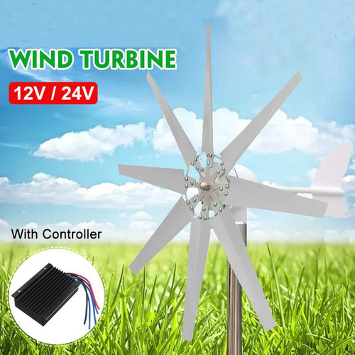Generador Eólico Y Solar 800 W 12 V 24 V Kit De Energía