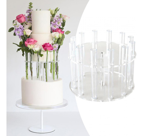 Soporte Acrílico Transparente Para Pastel, Soporte Para