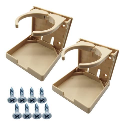 Tihood 2 Soportes Plegables Ajustables Para Bebidas Con Torn