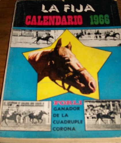 Turf Revista La Fija Calendario 1966 Forli Cuádruple Corona