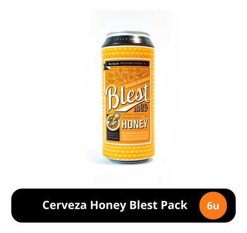 Cerveza Honey Blest 473 Cc Pack X6