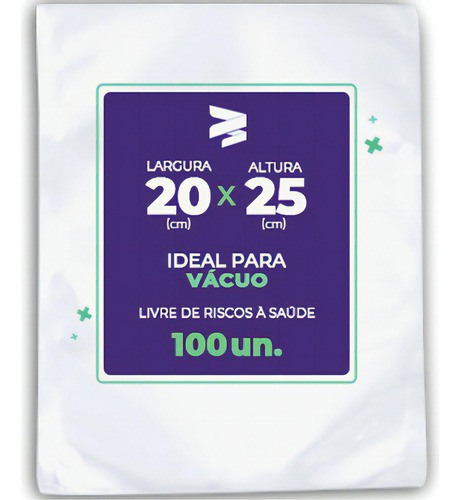 Embalagem / Sacos A Vácuo 20x25 - 100 Und