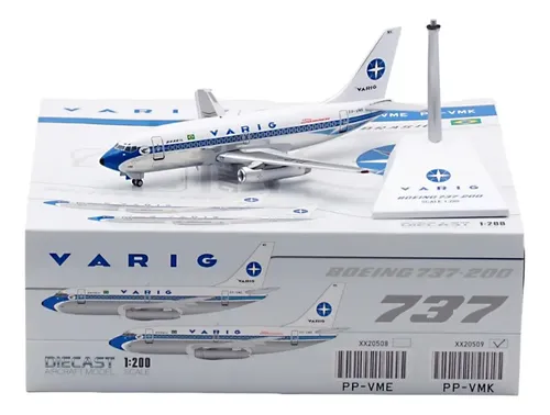 Miniatura Boeing 737-200 Varig Jc Wings 1/200 Pronta Entrega