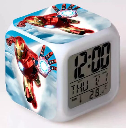 Reloj Despertador Iron Man, Tony Star, N
