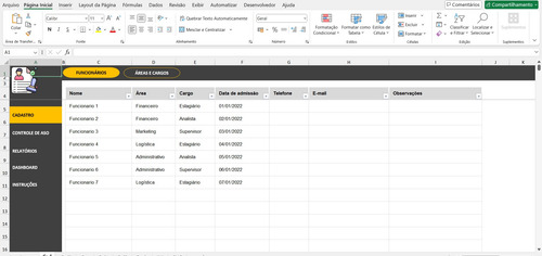 Controle De Aso (atestado De Saúde Ocupacional) Em Excel