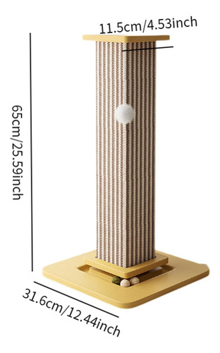 Poste Rascador Para Gatos, Poste Rascador Con Base, Juguete