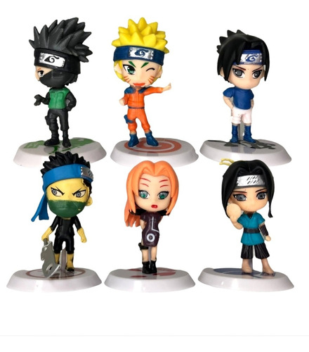 Coleccion De 6 Figuras Naruto Shippuden Personajes 6cm