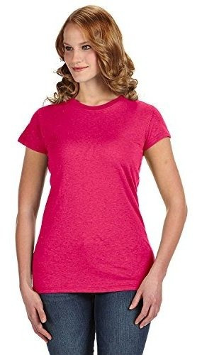 Camiseta Cuello Redondo Mujer Negro Glitter