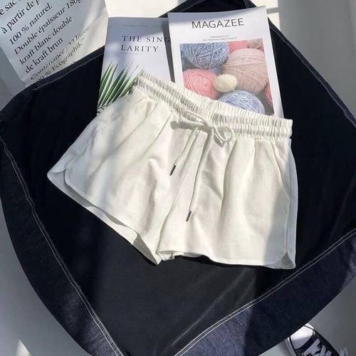 Pantalones Cortos Casuales De Verano Con Cintura Elástica Y