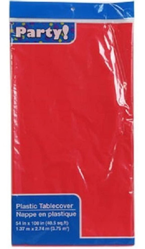 Manteles De Plástico,color Rojo/2 Unidades. Marca Pyle