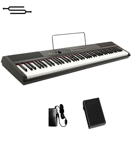 Imagen 2 de 6 de Piano Digital Artesia 88 Teclado Sensitivo + Pie + Banqueta