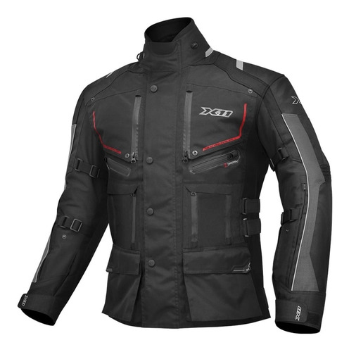 Jaqueta X11 Parka Travel2 Special Tour Motociclista Preta