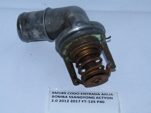 Codo Entrada Agua Tapa Termostato Bomba Ssangyong 2012 2017