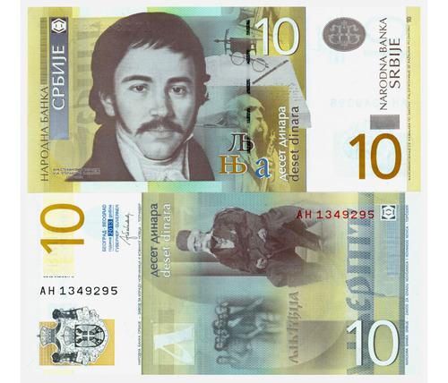 Serbia - 10 Dinares - Año 2013