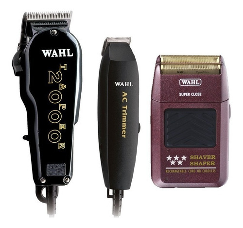 Combo Wahl Profesional Taper 2000,ac Trimmer, Shaver Shaper