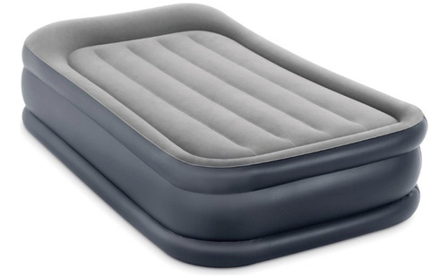 Colchón Sommier Auto Inflable Delux Pillow 1 Plaza Intex