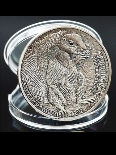 Moneda  Przewalski Gobi 500 Togrog Plata Antigua
