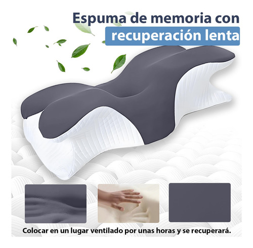Almohada Ortopedica Memory Foam Gel Cervical Viscoelástica